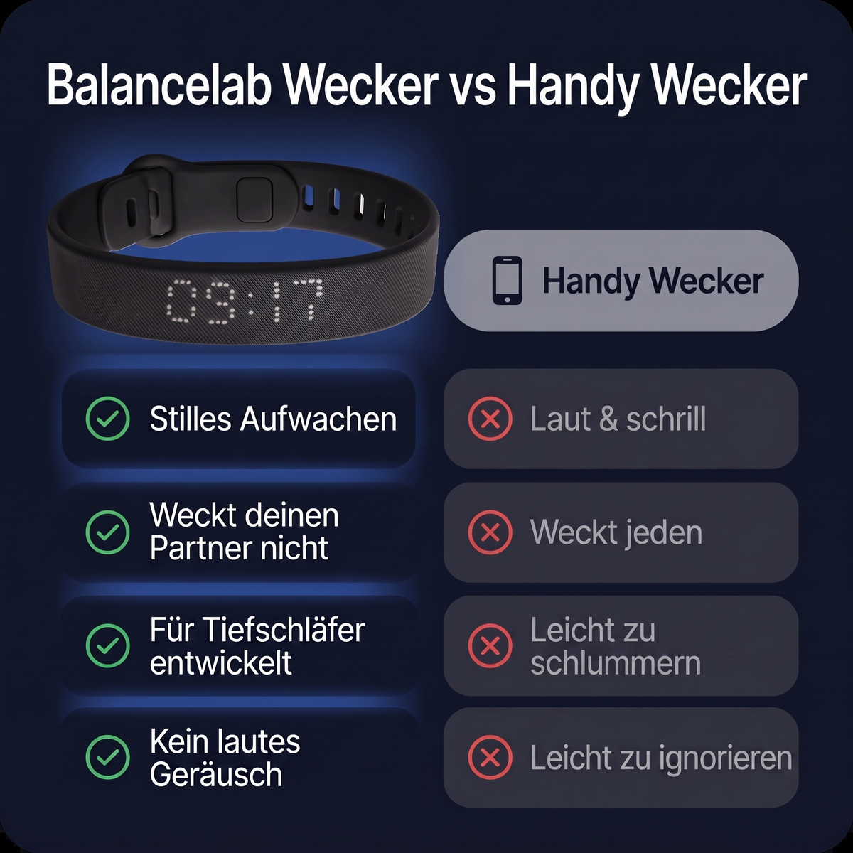 BalanceLab - Vibrations Wecker